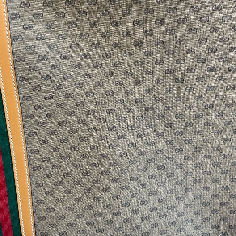 Gucci Monogram Vintage Monogram Mini G Suitcase web design ribbon red green - Picture 11 of 11